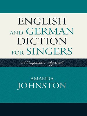 cover image of English and German Diction for Singers